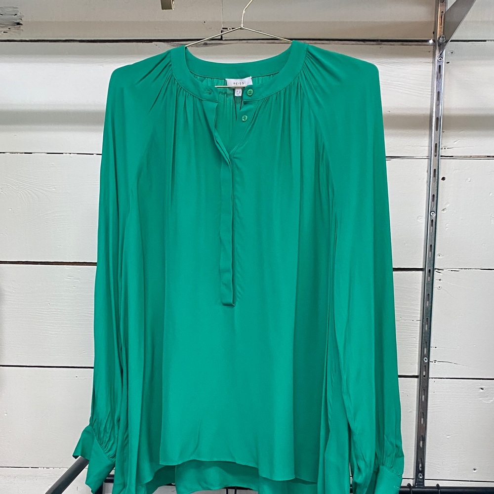 Reiss Emerald Green Blouse